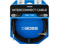 <b>BOSS BCC-20-TRA Cabo Audio Jack TRS Stereo reto/angulado 6 metros comprimento revestimento em malha Garantia Vitalícia</b> <b>BOSS BCC-20-TRA Cabo Audio Jack TRS Stereo reto/angulado 6 metros comprimento revestimento em malha Garantia Vitalícia</b>
